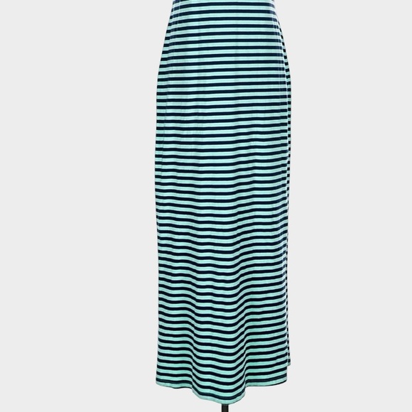 Tuckernuck Sail to Sable Striped Tank Maxi Dress Green Navy Blue Small Nautical - Picture 9 of 11